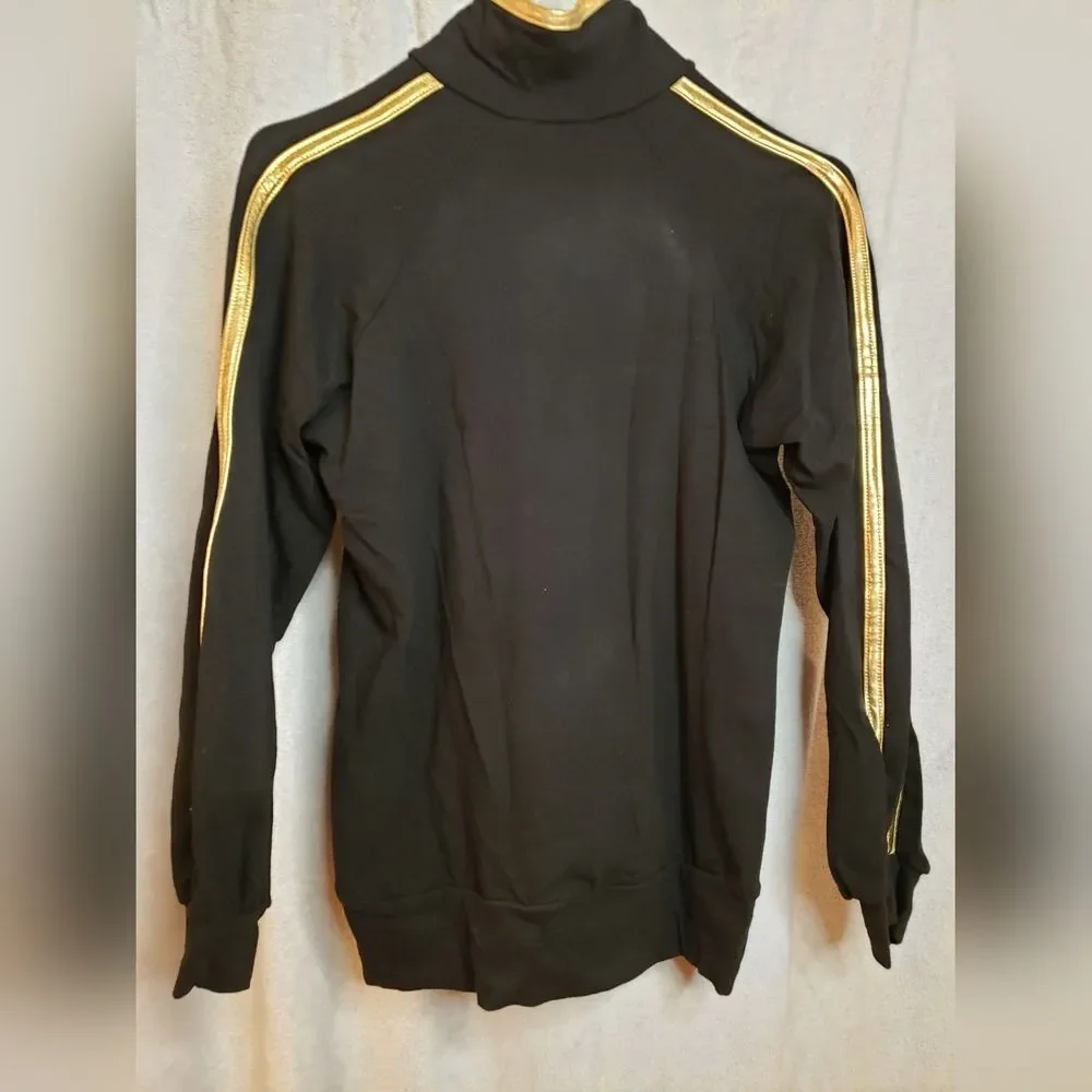 Hip Hop Dance Costume, Black & Gold, Child Large, Costume Gallery